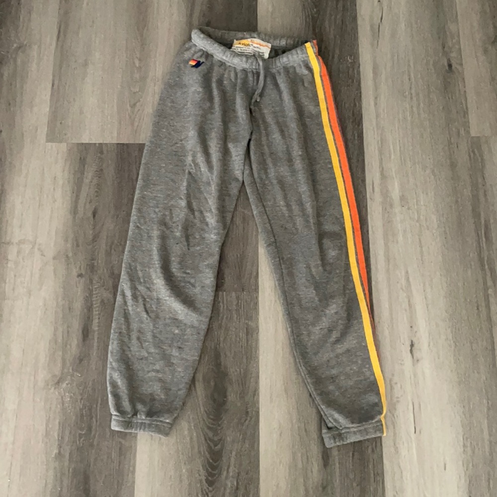 Aviator nation 5 stripe sweatpants